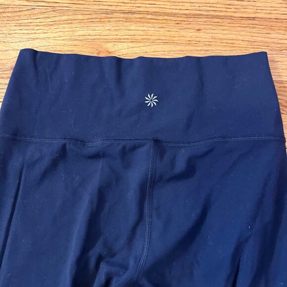Athleta Leggings Womens Small Blue Transcend Colorblock 7/8 Tight - Picture 2 of 8